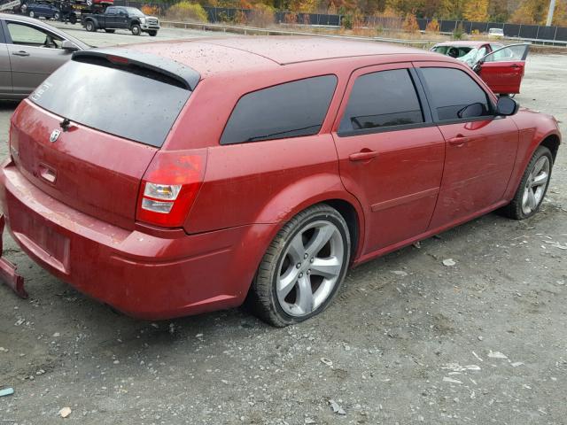 2D4FV47T16H385871 - 2006 DODGE MAGNUM SE RED photo 4