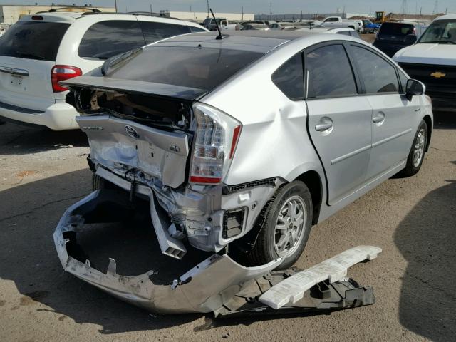 JTDKN3DU7A0149855 - 2010 TOYOTA PRIUS SILVER photo 4