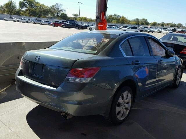 1HGCP26739A125625 - 2009 HONDA ACCORD EX GREEN photo 4