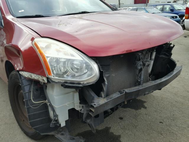 JN8AS5MTXAW000767 - 2010 NISSAN ROGUE S RED photo 9