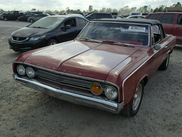 824M091553 - 1964 OLDSMOBILE COUPE RED photo 2