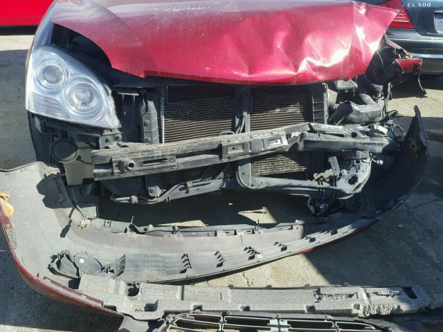 KNAGE123575109044 - 2007 KIA OPTIMA LX RED photo 9