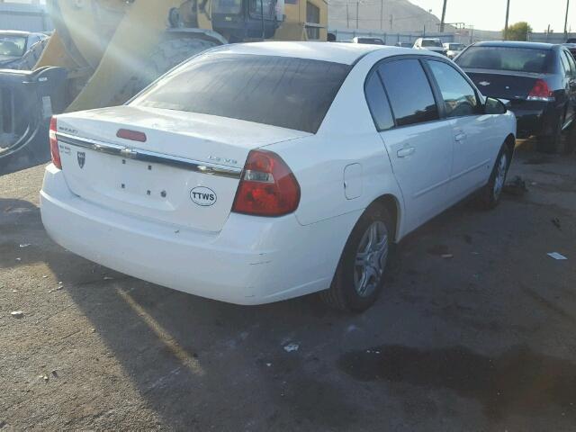 1G1ZS51806F101931 - 2006 CHEVROLET MALIBU LS WHITE photo 4