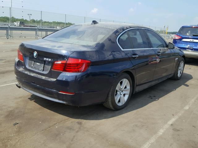 WBAXH5C51CDW03223 - 2012 BMW 528 XI BLUE photo 4