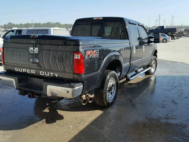 1FT7W2BT4FEA57023 - 2015 FORD F250 BLACK photo 4