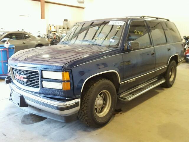 1GKEC13R0XR516737 - 1999 GMC YUKON BLUE photo 2