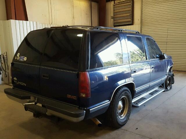 1GKEC13R0XR516737 - 1999 GMC YUKON BLUE photo 4