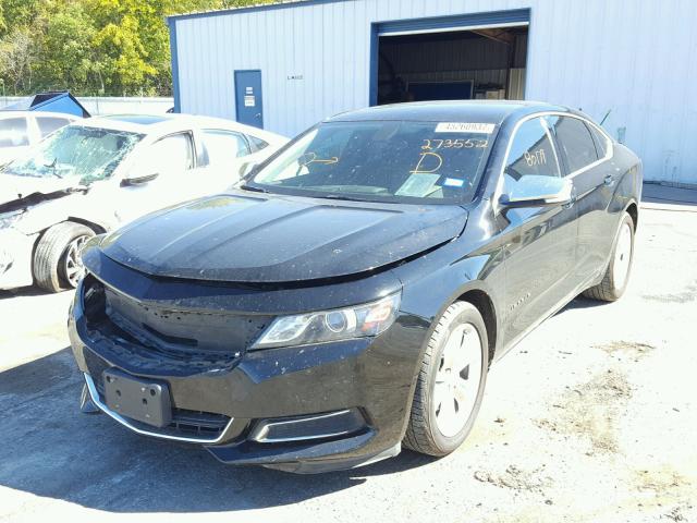 2G1115SL4E9273552 - 2014 CHEVROLET IMPALA LT BLACK photo 2