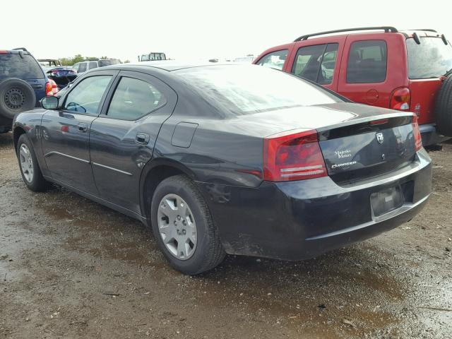 2B3KA43R57H816331 - 2007 DODGE CHARGER SE BLACK photo 3