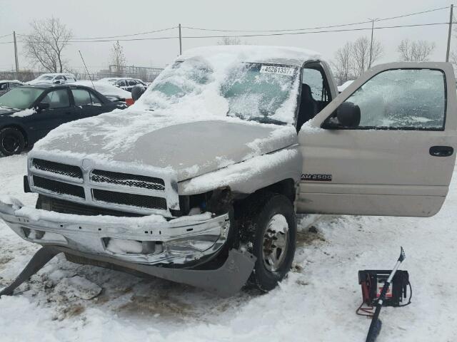 3B7KC26611M286124 - 2001 DODGE RAM 2500 BEIGE photo 2