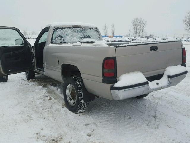 3B7KC26611M286124 - 2001 DODGE RAM 2500 BEIGE photo 3