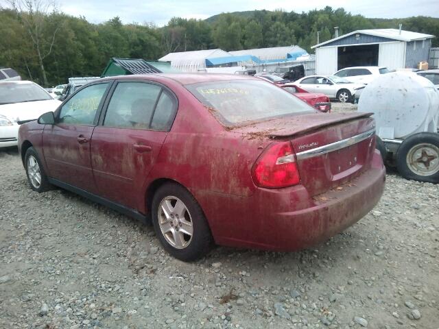 1G1ZT54824F181769 - 2004 CHEVROLET MALIBU LS მუქწითელი ფოტო 3