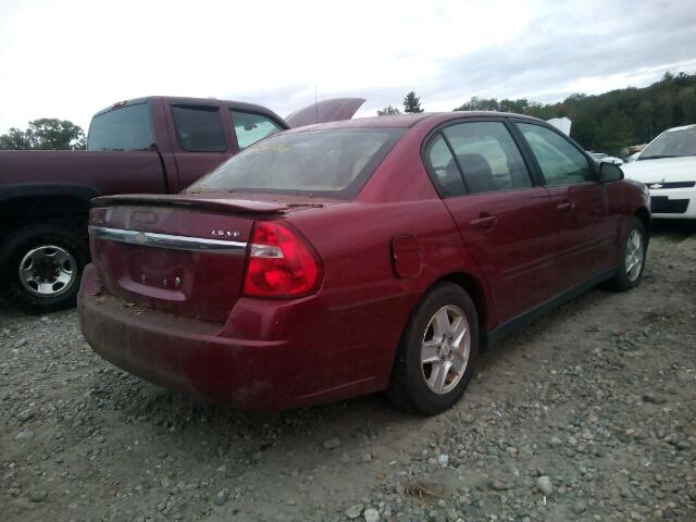 1G1ZT54824F181769 - 2004 CHEVROLET MALIBU LS მუქწითელი ფოტო 4