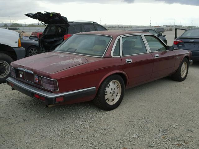 SAJHX1743RC691261 - 1994 JAGUAR XJ6 BURGUNDY photo 4