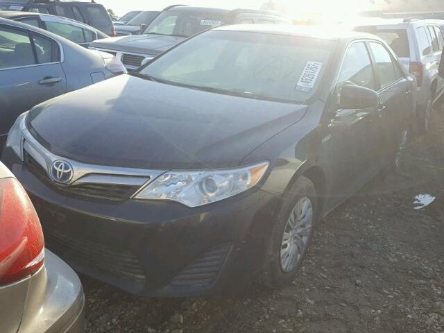 4T1BD1FK0CU051454 - 2012 TOYOTA CAMRY HYBR GRAY photo 2