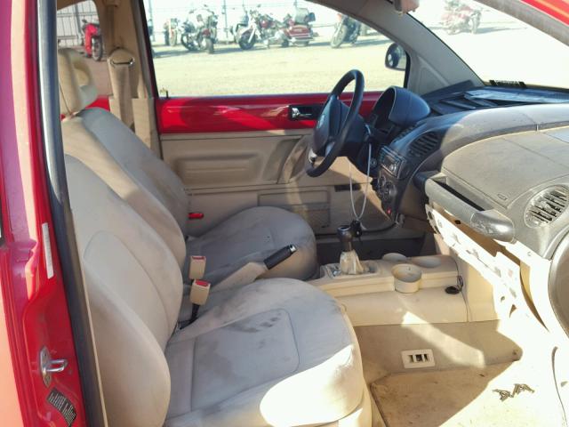 3VWCC21C7XM408086 - 1999 VOLKSWAGEN NEW BEETLE Qırmızı foto 5