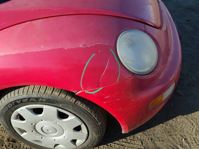 3VWCC21C7XM408086 - 1999 VOLKSWAGEN NEW BEETLE RED photo 9