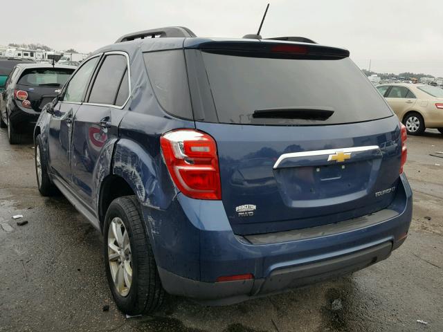 2GNFLFEK8G6193991 - 2016 CHEVROLET EQUINOX BLUE photo 3