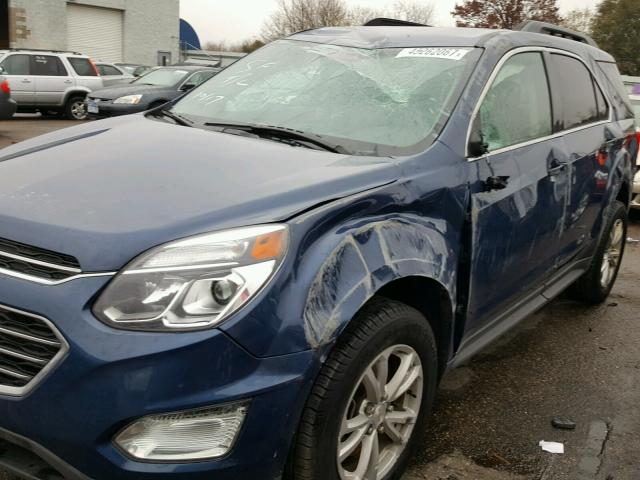 2GNFLFEK8G6193991 - 2016 CHEVROLET EQUINOX BLUE photo 9