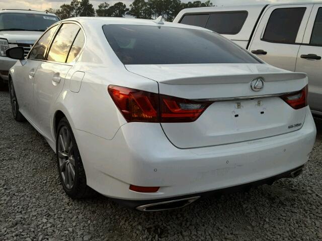 JTHBE1BL4E5042199 - 2014 LEXUS GS WHITE photo 3