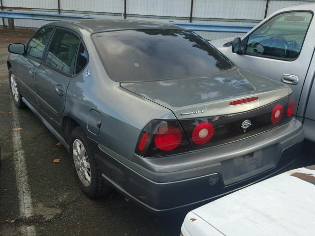 2G1WF52EX59105746 - 2005 CHEVROLET IMPALA GRAY photo 3