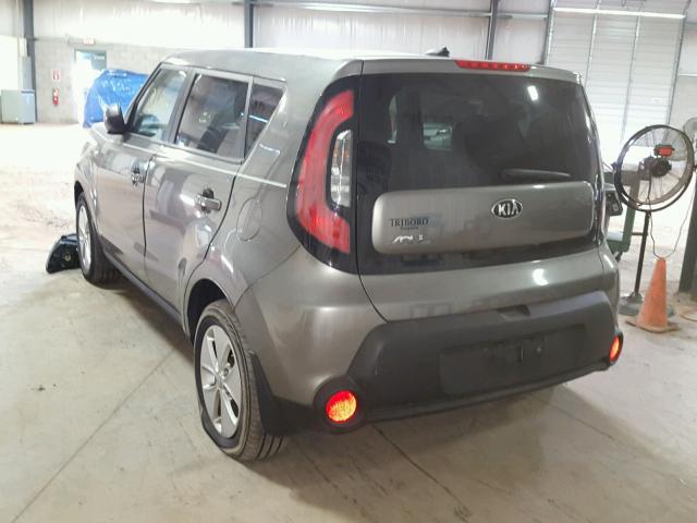 KNDJN2A28E7054873 - 2014 KIA SOUL GRAY photo 3