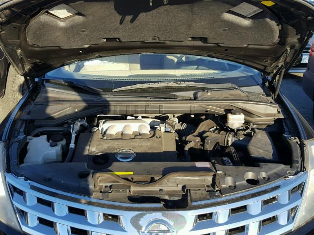 JN8AZ08T34W214268 - 2004 NISSAN MURANO SL BLACK photo 7