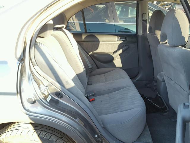 2HGES16565H630490 - 2005 HONDA CIVIC GRAY photo 6