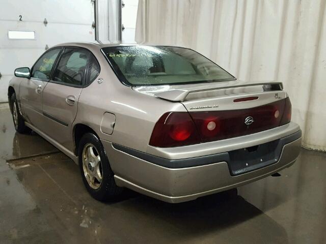 2G1WH55K729232381 - 2002 CHEVROLET IMPALA TAN photo 3