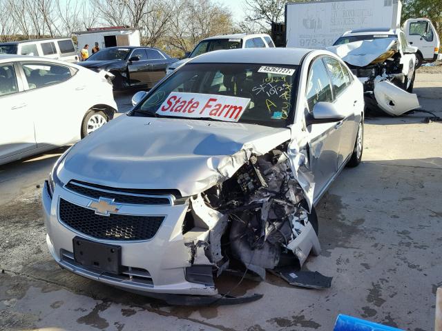 1G1PG5SC6C7230144 - 2012 CHEVROLET CRUZE SILVER photo 2