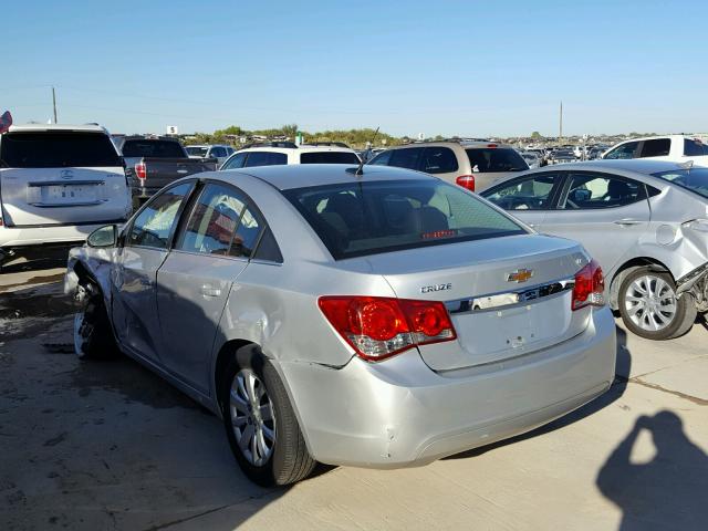 1G1PG5SC6C7230144 - 2012 CHEVROLET CRUZE SILVER photo 3