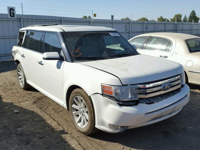 2FMGK5CC6BBD31593 - 2011 FORD FLEX SEL WHITE photo 1