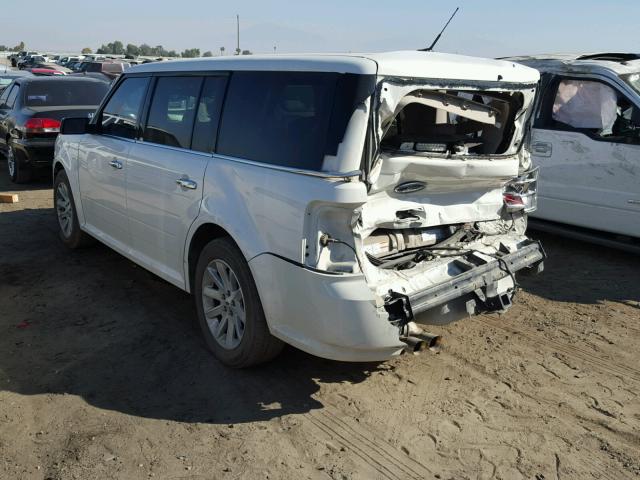 2FMGK5CC6BBD31593 - 2011 FORD FLEX SEL WHITE photo 3