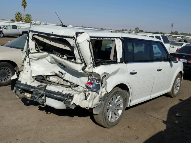 2FMGK5CC6BBD31593 - 2011 FORD FLEX SEL WHITE photo 4