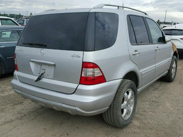 4JGAB57E33A414820 - 2003 MERCEDES-BENZ ML 350 SILVER photo 4