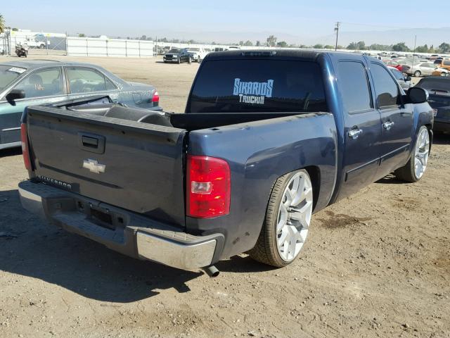 2GCEC13CX81218861 - 2008 CHEVROLET SILVERADO BLUE photo 4