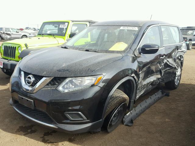 KNMAT2MV6FP508700 - 2015 NISSAN ROGUE BLACK photo 2