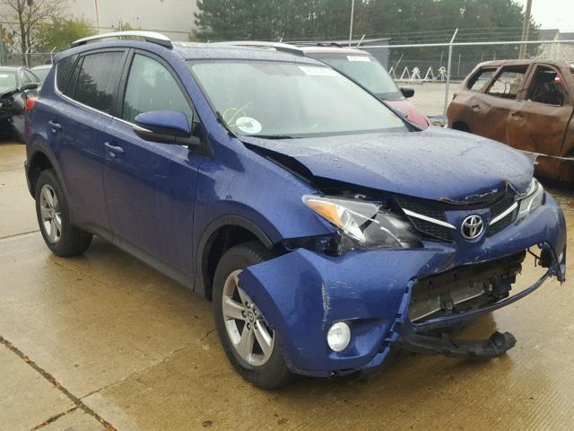 2T3RFREVXFW271182 - 2015 TOYOTA RAV4 XLE BLUE photo 1