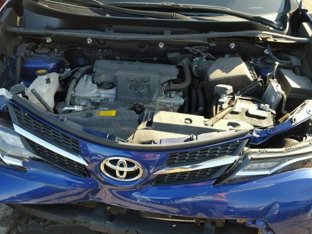 2T3RFREVXFW271182 - 2015 TOYOTA RAV4 XLE BLUE photo 7