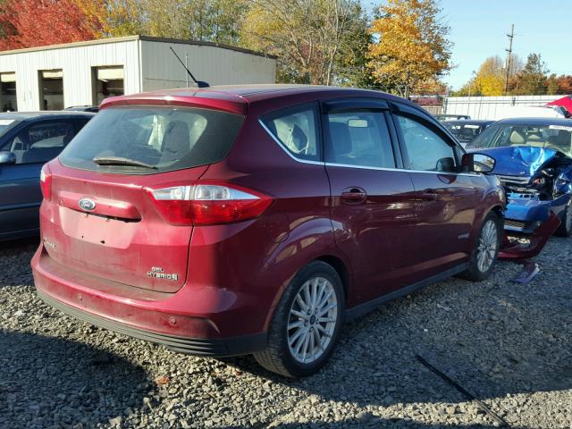 1FADP5BU6DL514200 - 2013 FORD C-MAX SEL RED photo 4