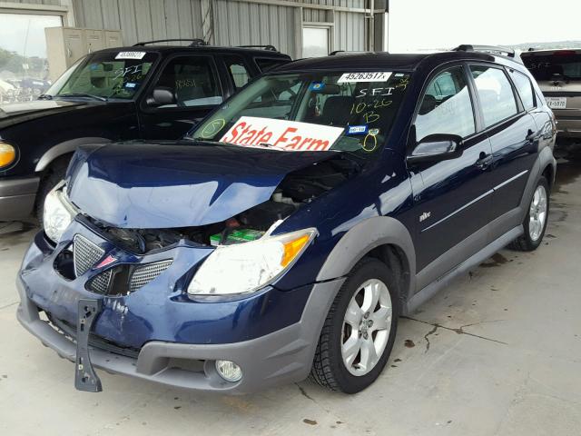 5Y2SL65826Z457608 - 2006 PONTIAC VIBE BLUE photo 2