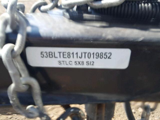 53BLTE811JT019852 - 2018 UTILITY TRAILER BEIGE photo 10