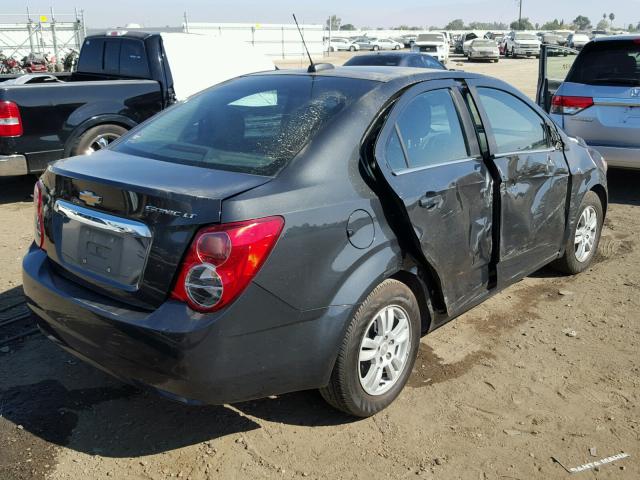 1G1JC5SG7F4103607 - 2015 CHEVROLET SONIC LT GRAY photo 4