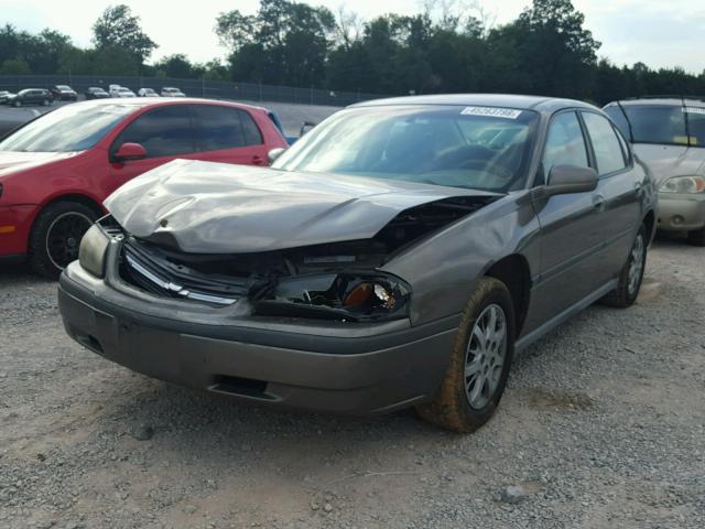 2G1WF52E839225283 - 2003 CHEVROLET IMPALA GRAY photo 2