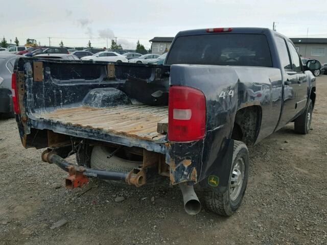 1GCHK236X7F555294 - 2007 CHEVROLET SILVERADO BLUE photo 4