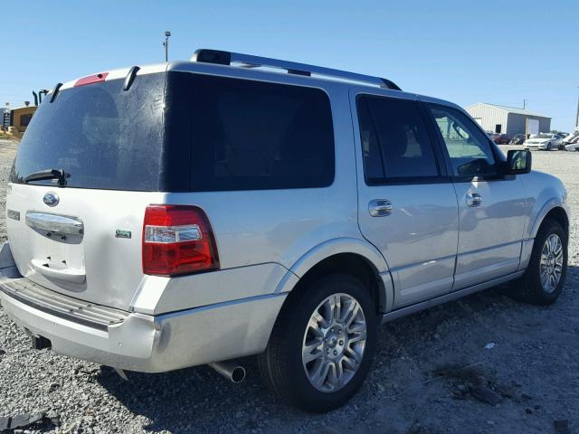 1FMJU1K54CEF01483 - 2012 FORD EXPEDITION SILVER photo 4