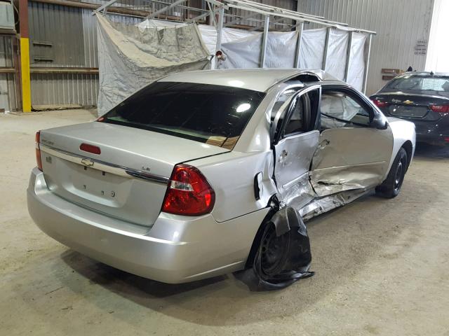 1G1ZS57F87F260221 - 2007 CHEVROLET MALIBU LS SILVER photo 4