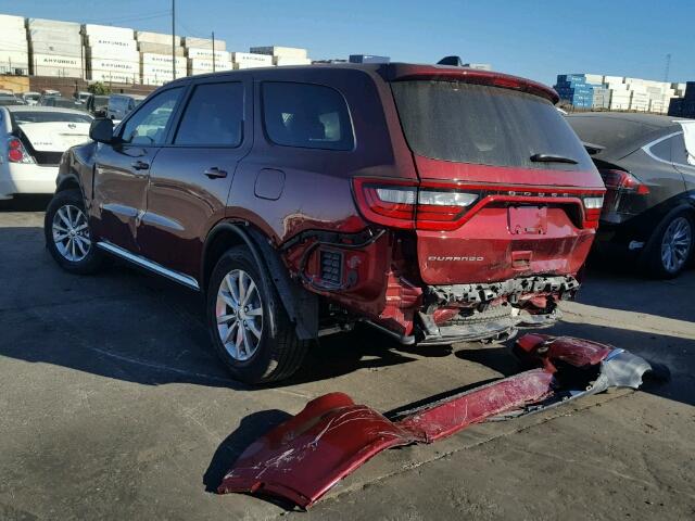 1C4RDHAG3HC960669 - 2017 DODGE DURANGO SX RED photo 3