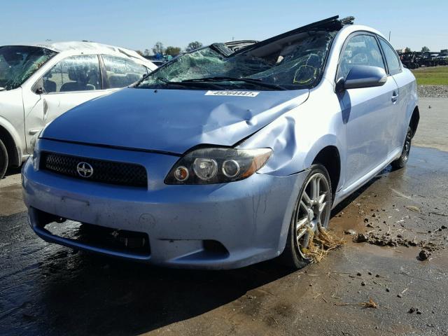 JTKDE3B79A0320765 - 2010 TOYOTA SCION TC BLUE photo 2