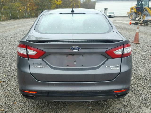 3FA6P0K90ER257822 - 2014 FORD FUSION TIT GRAY photo 10